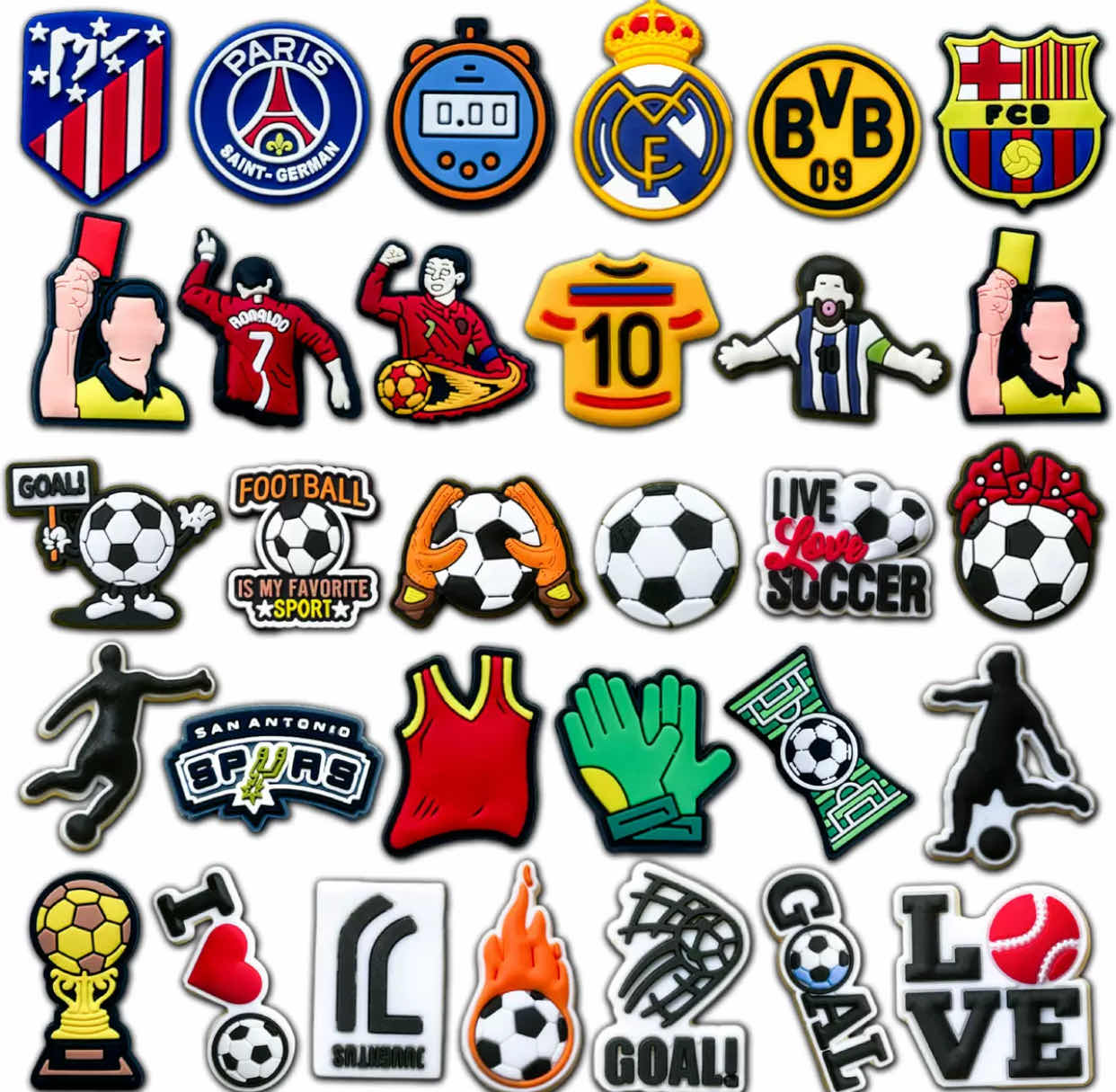 Lot de pins foot
