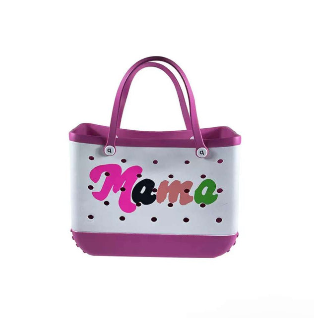 Sac de plage personalisable rose Mama !
